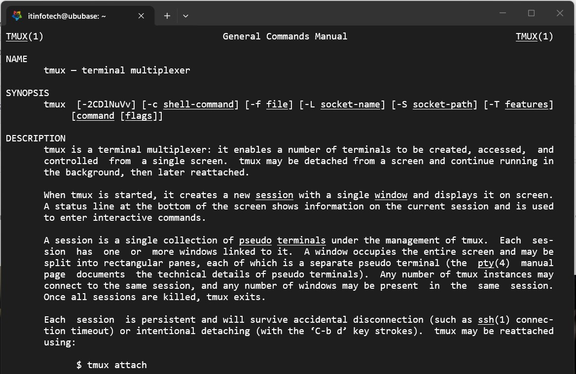 Tmux cheat sheet from beginners to advanced level